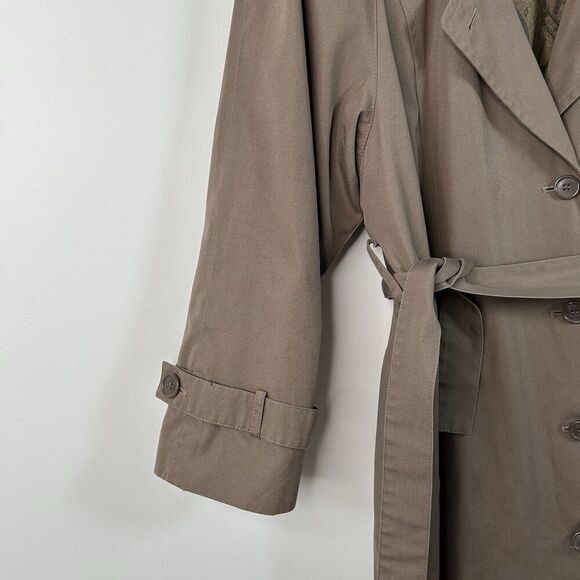 Vintage Weather Master Womens Trench Coat with removable liner timeless Khaki - Picture 7 of 16